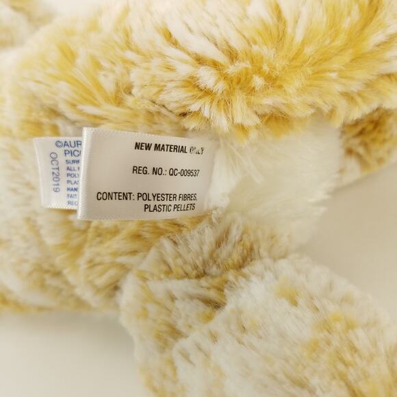 Aurora Beige Tan Frosted Dog Puppy Plush Stuffed Animal Toy 2019 Floppy - Picture 9 of 10